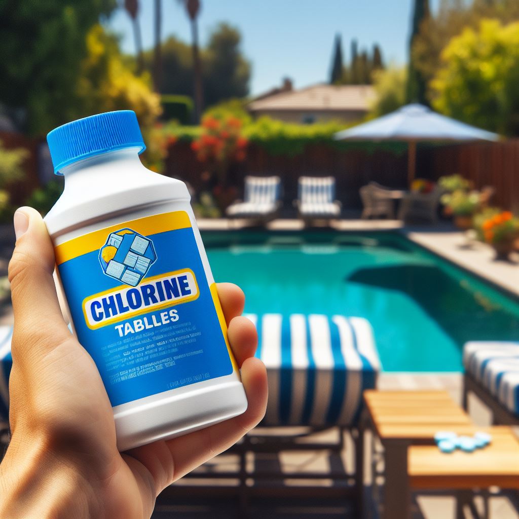 Pool chlorine tablet